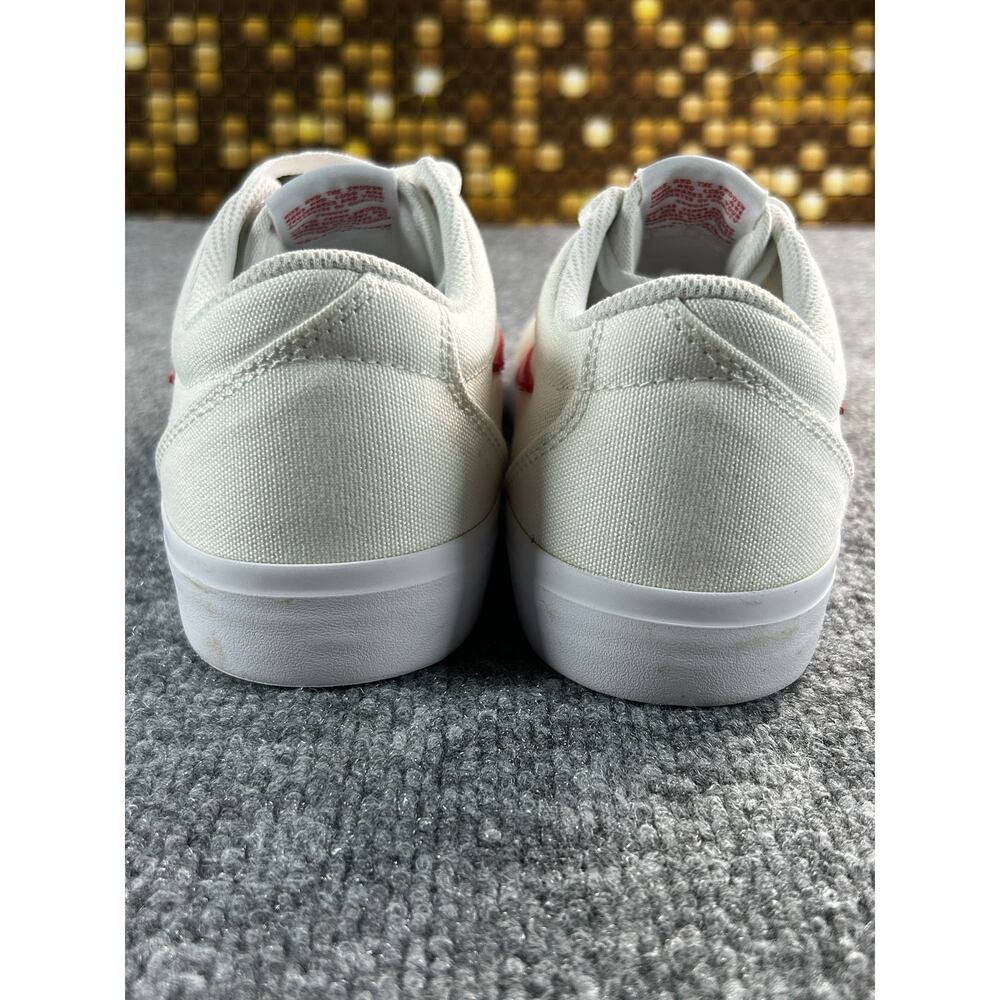 Nike Women's White Red Canvas Lace Up Casual Sneakers Size 8.5 - Picture 7 of 15